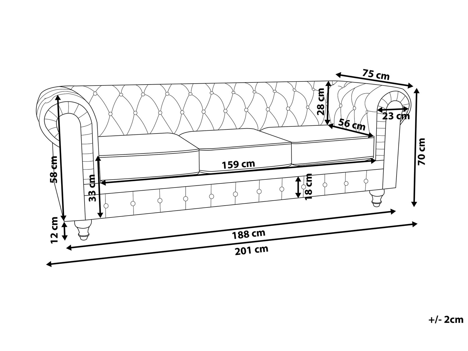 English-style sofa SG4574