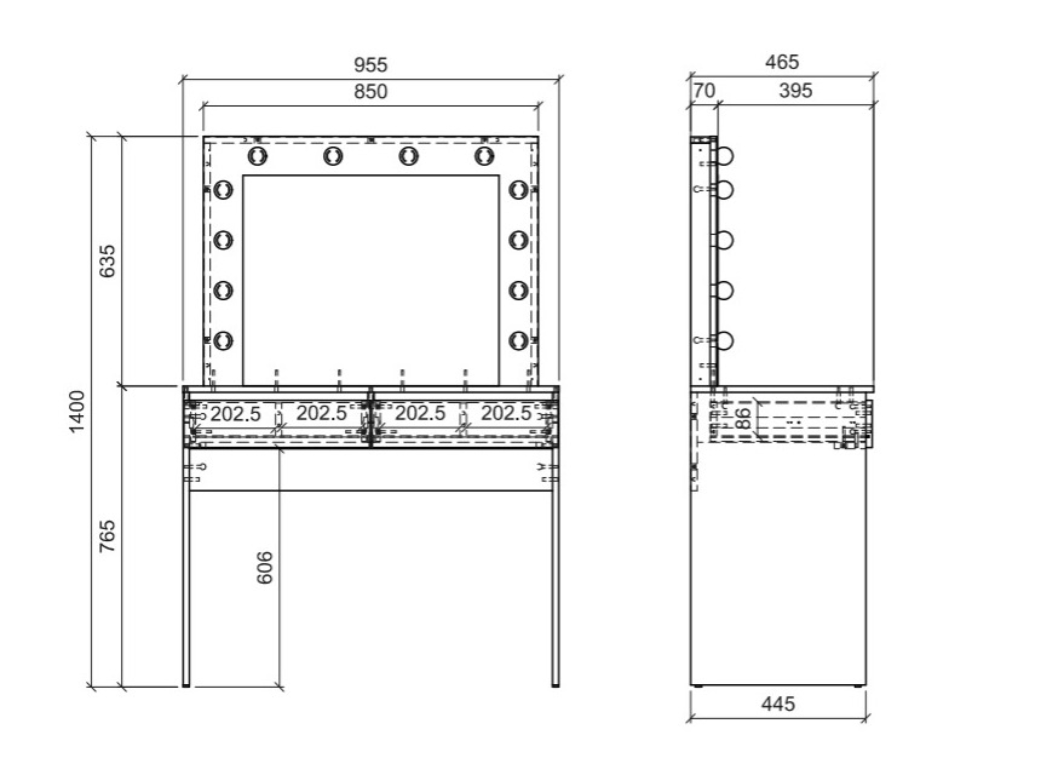 Dressing table Ontario 240