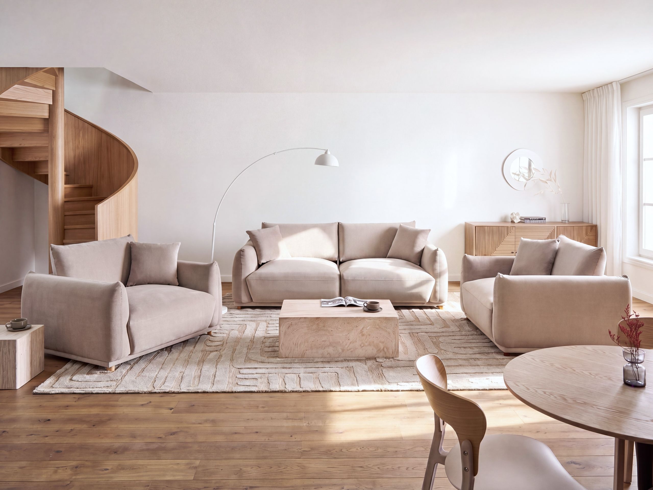 Καναπές Berwyn 3377 (Taupe)