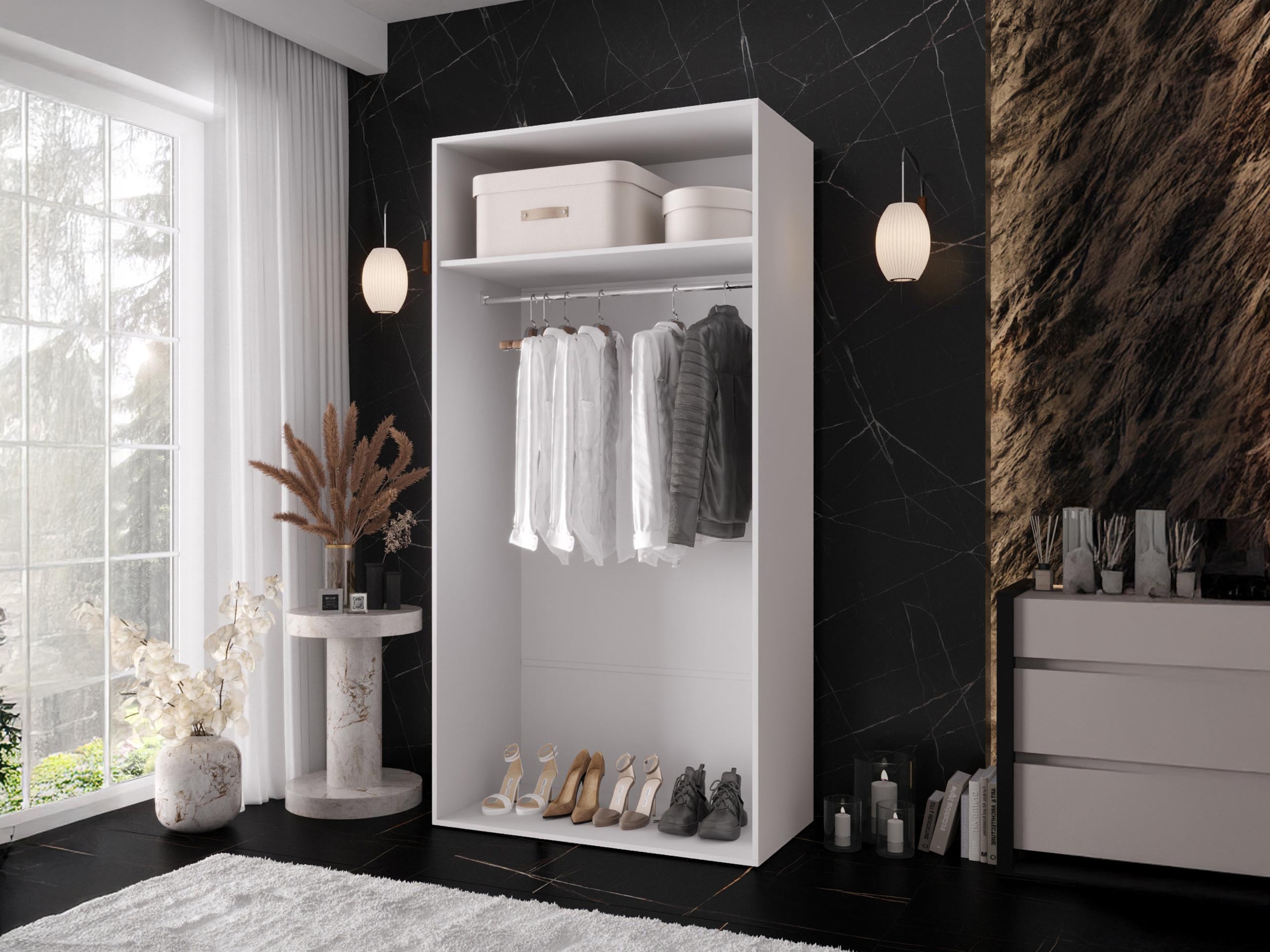 Ντουλάπα Hartford 634 (Μαύρο)