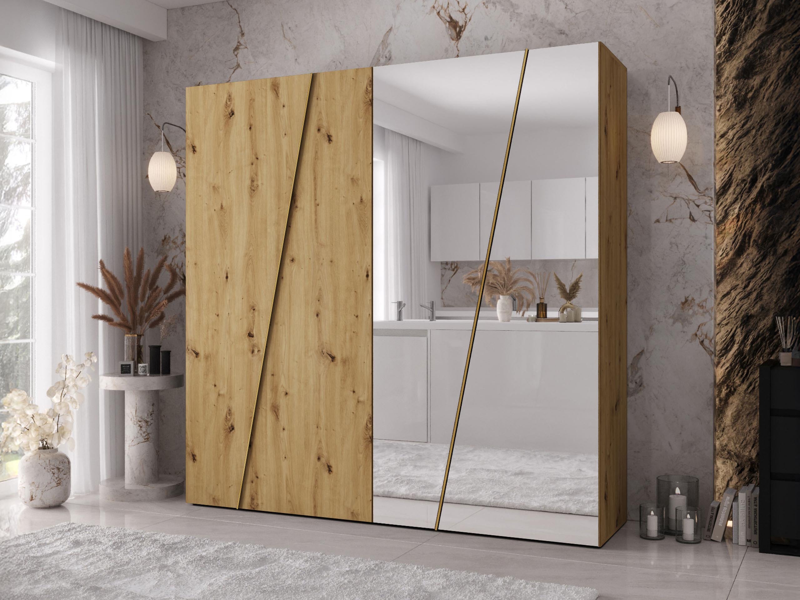 Wardrobe Hartford 635 (Artisan oak)