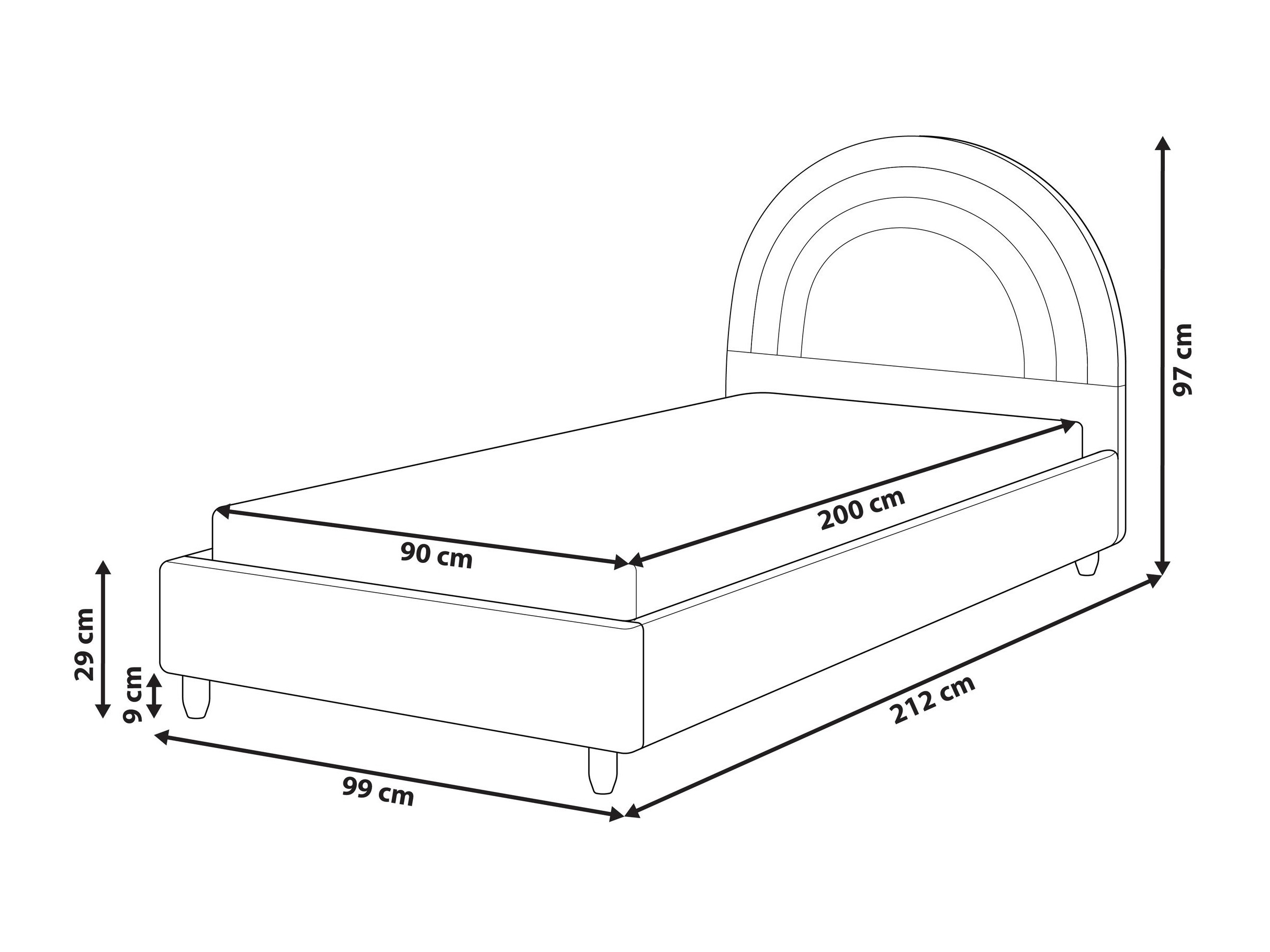 Bed Berwyn 3380