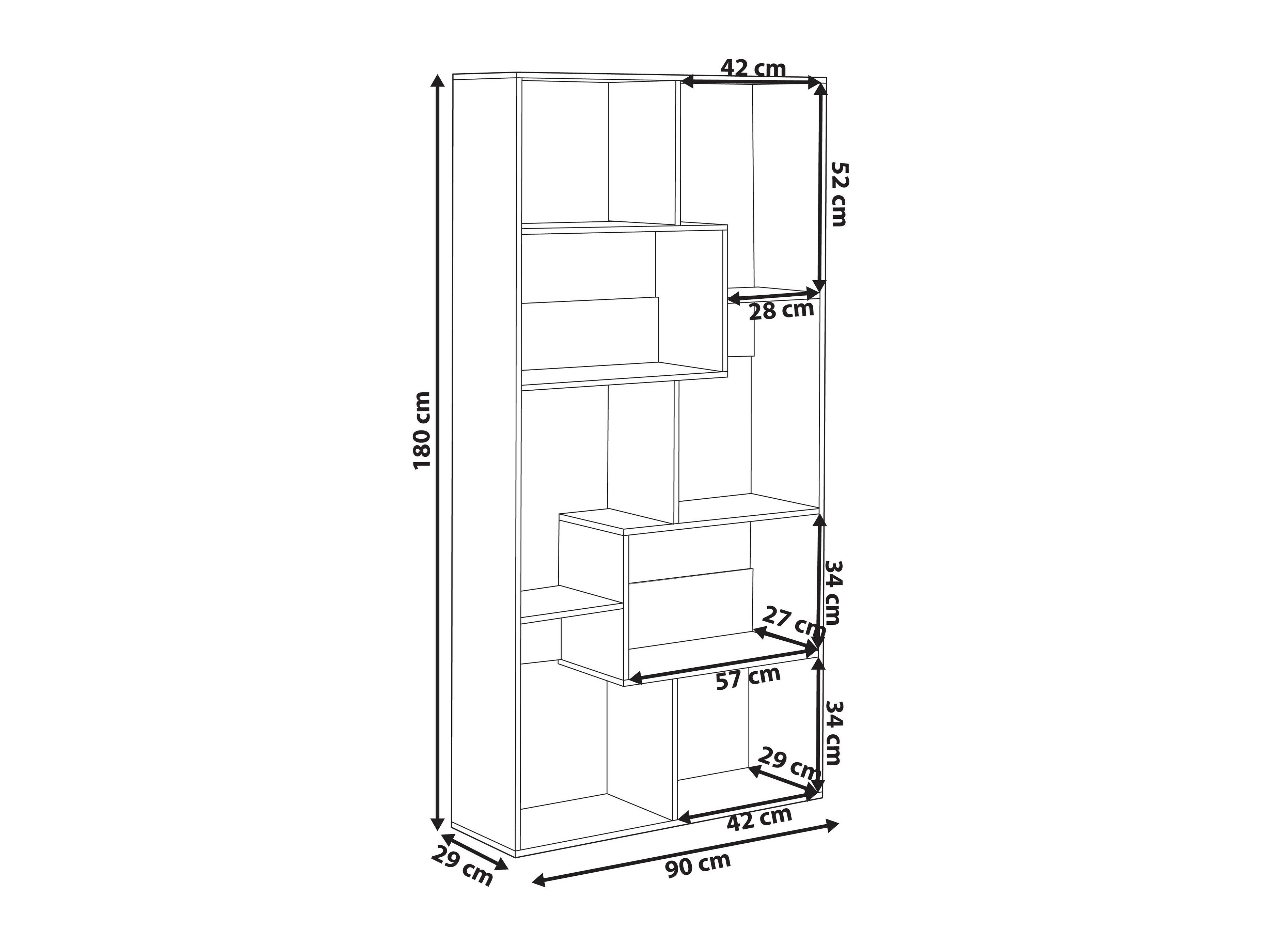 Bookcase Berwyn 3387 (Light brown)