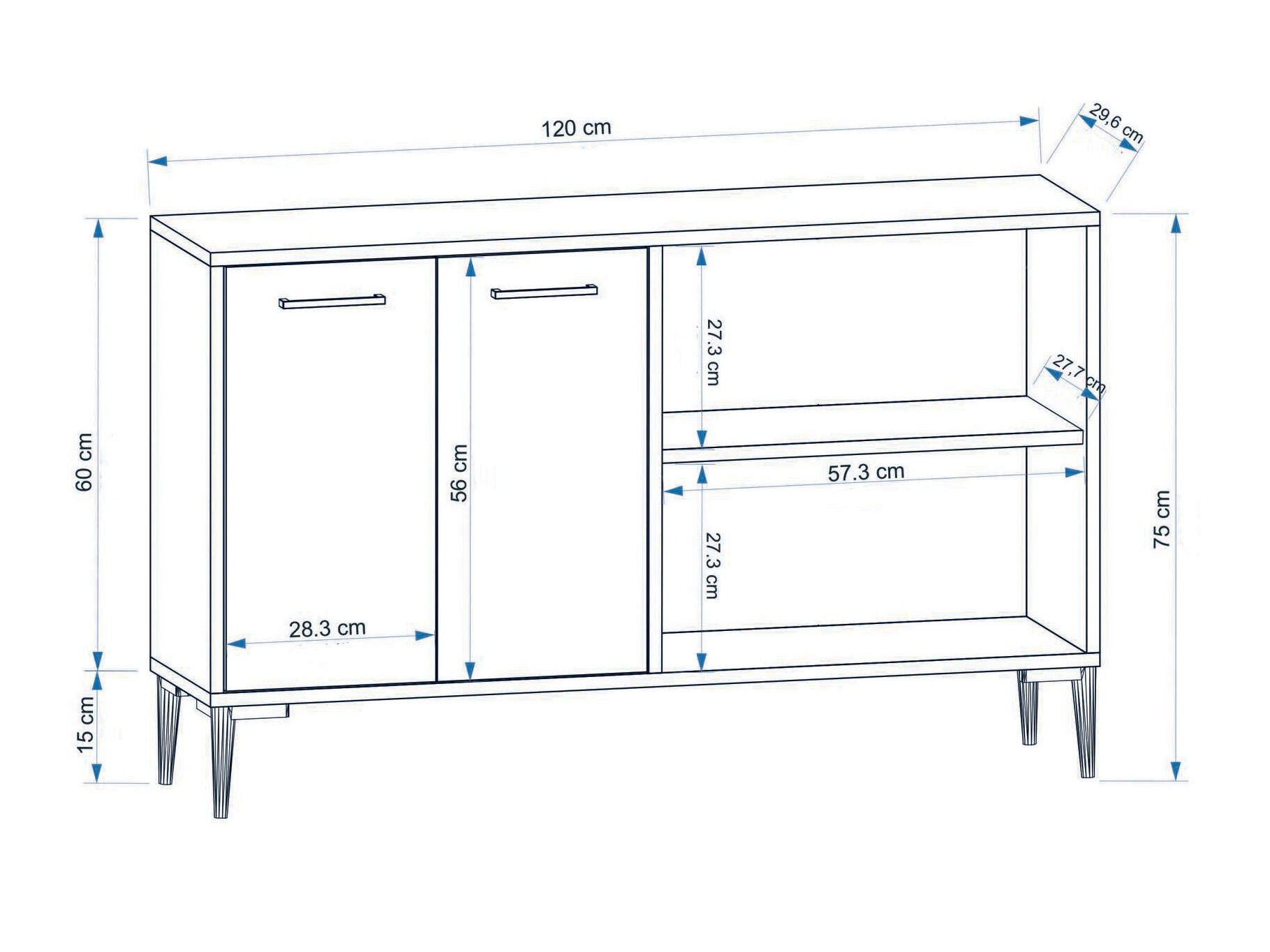 Sideboard Kailua 2832 (Oak)