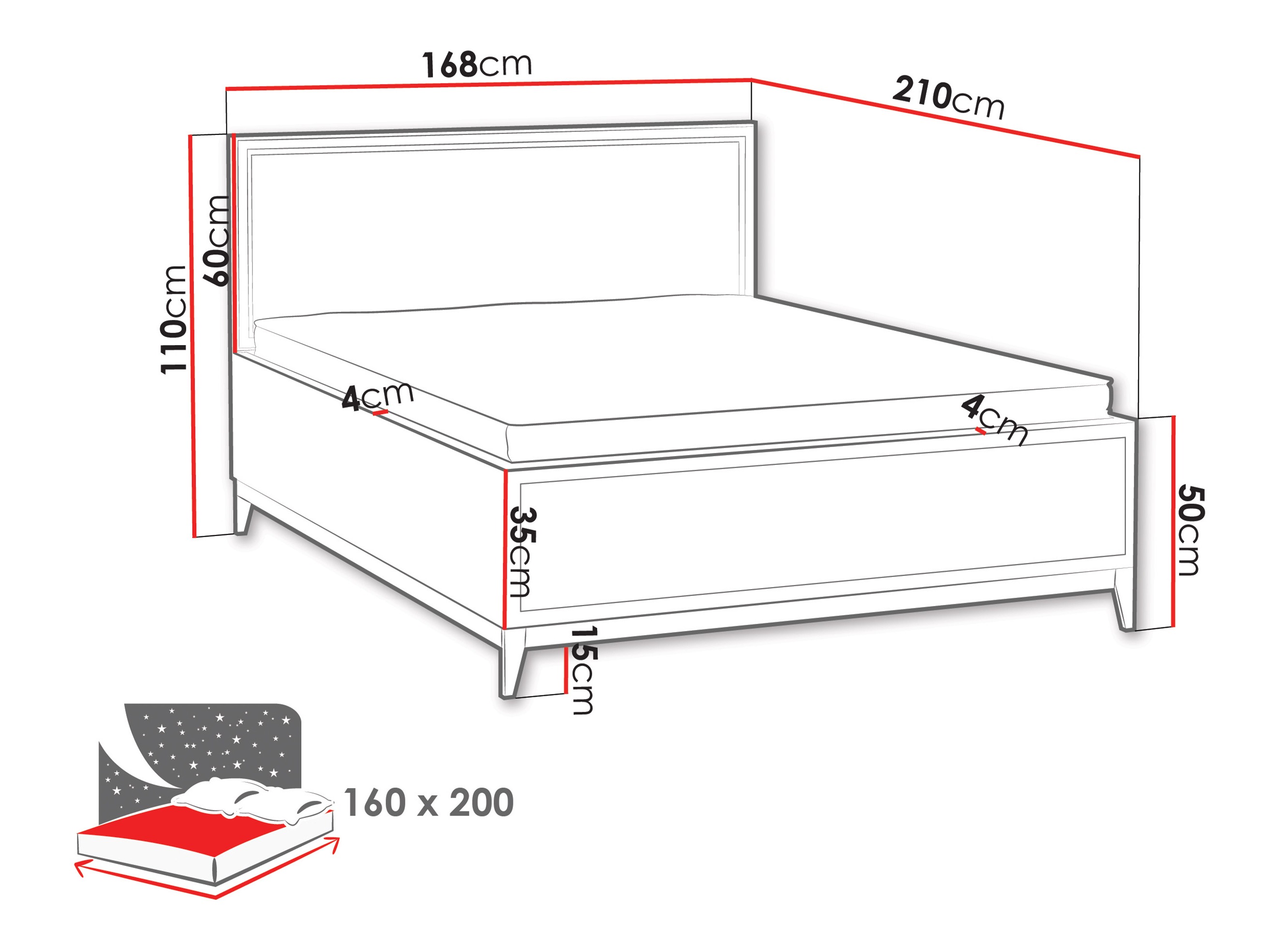 Bed Sonfera 119