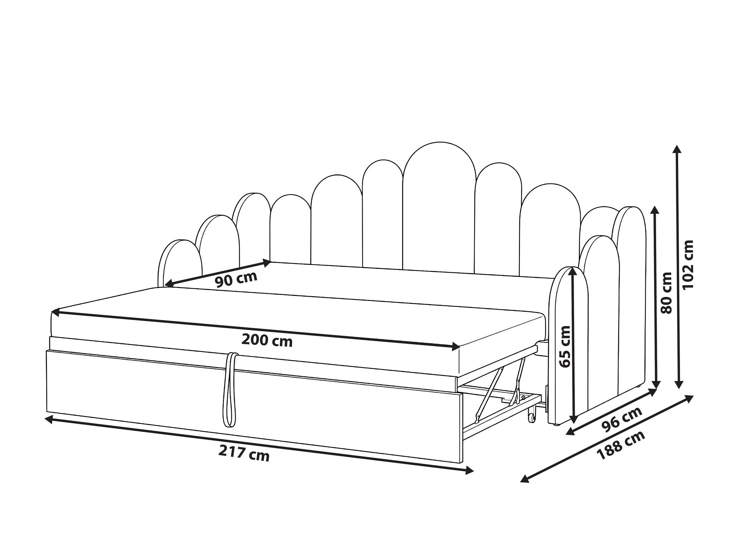 Bed Berwyn 3433 (Pink)