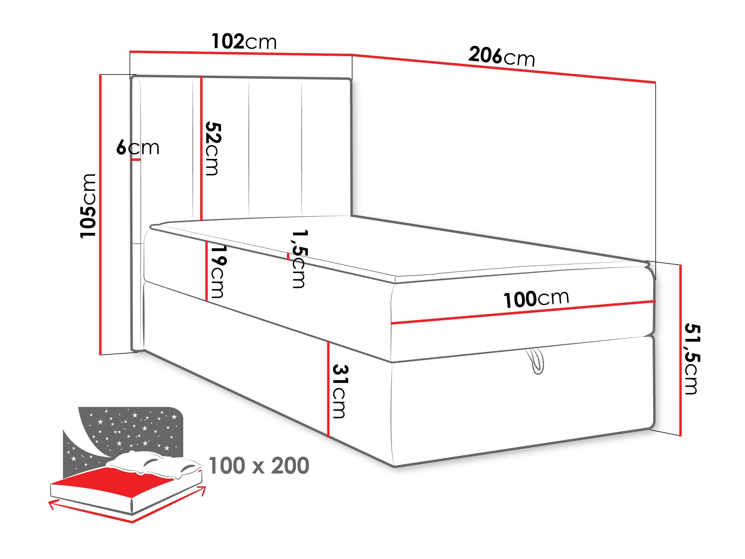 Continental bed Oppidum I (Polo 872)