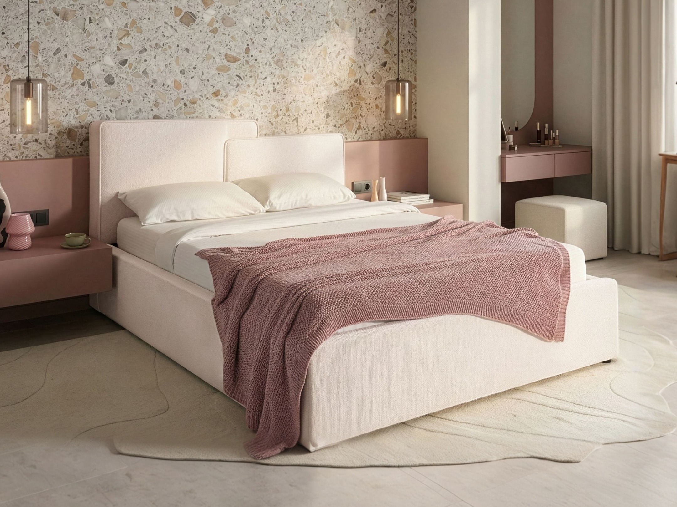 Bed Berwyn 3437 (Cream)