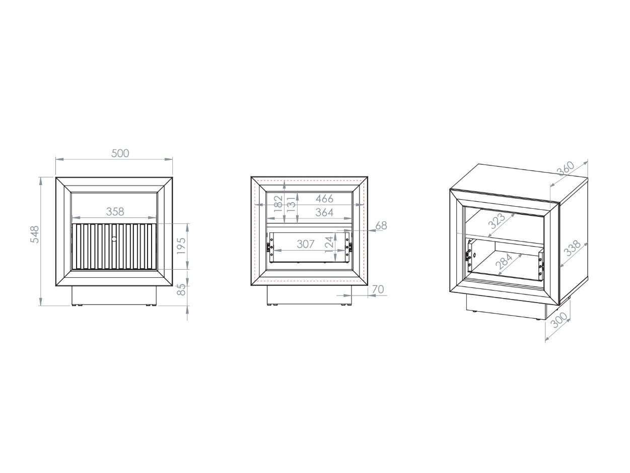Bedside table Cavmava 107