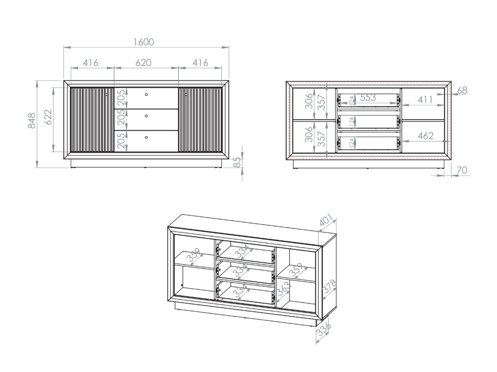 Chest of drawers Cavmava 104