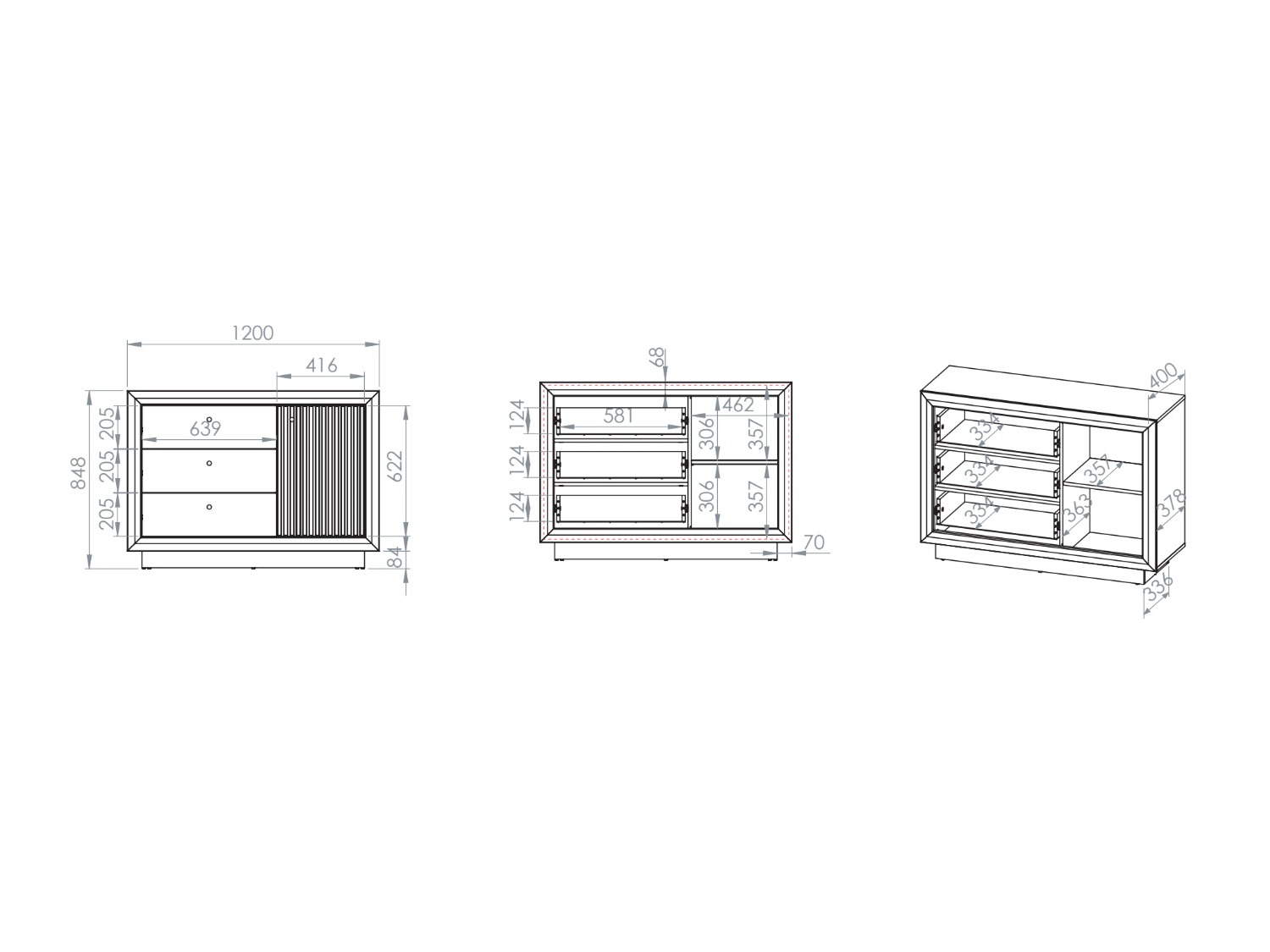Chest of drawers Cavmava 105