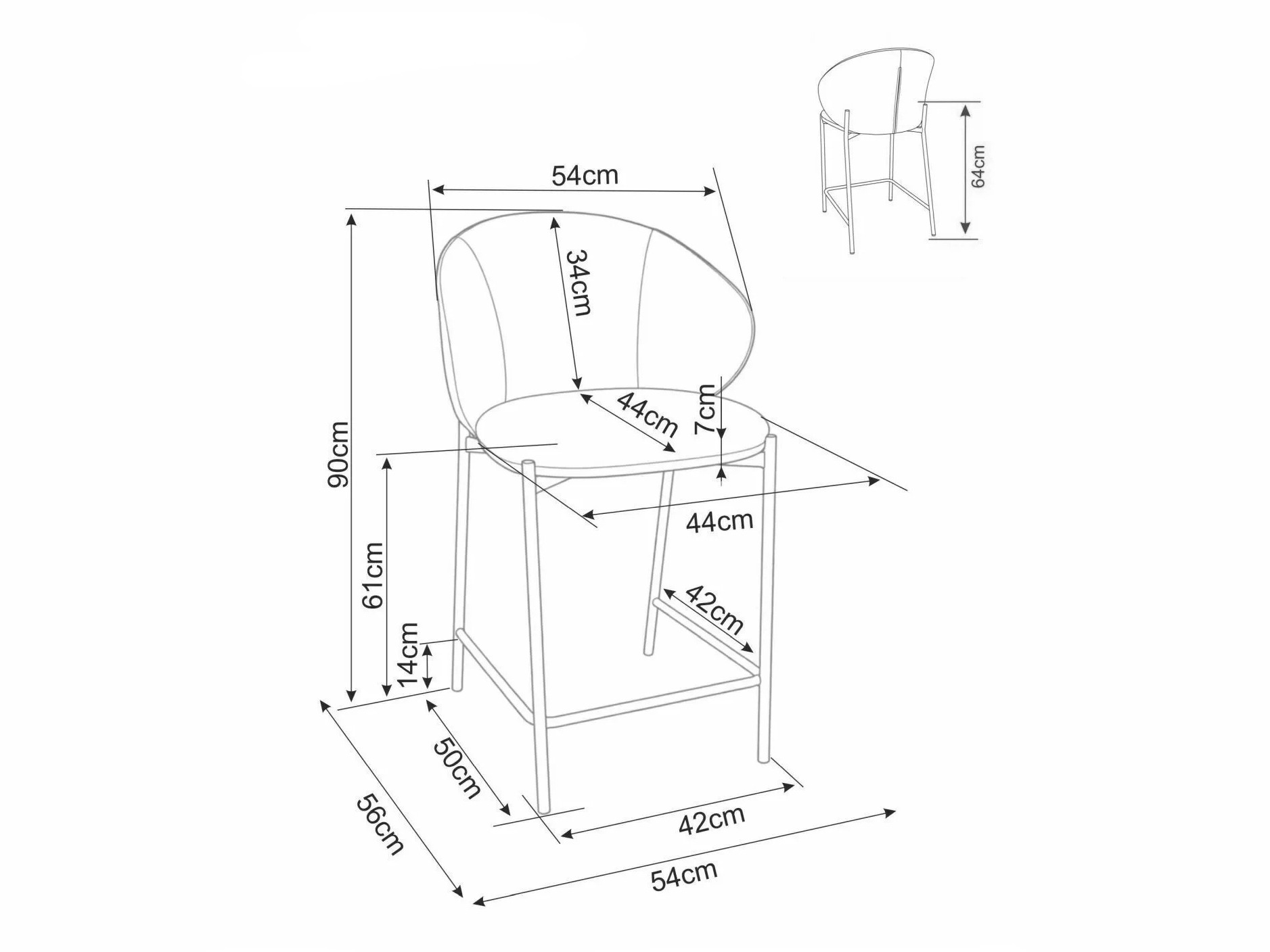 Counter stool SG4591