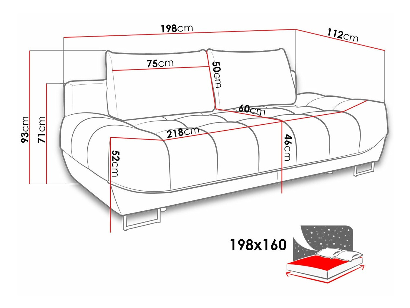 Sofa bed SG4586