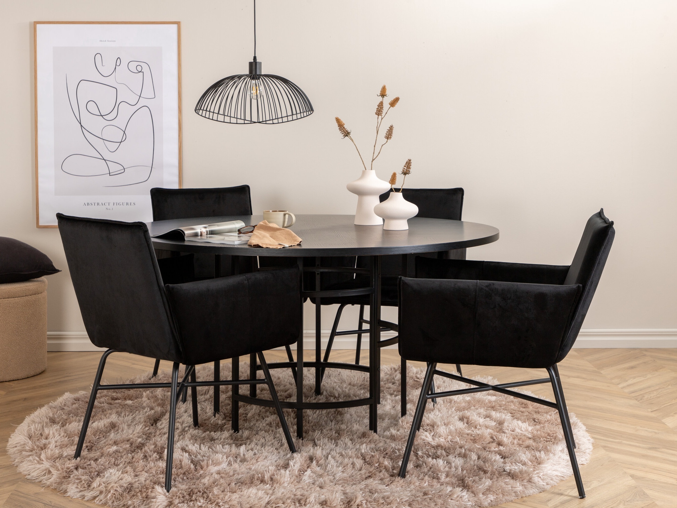 Dining set Dallas 2337 (Black)