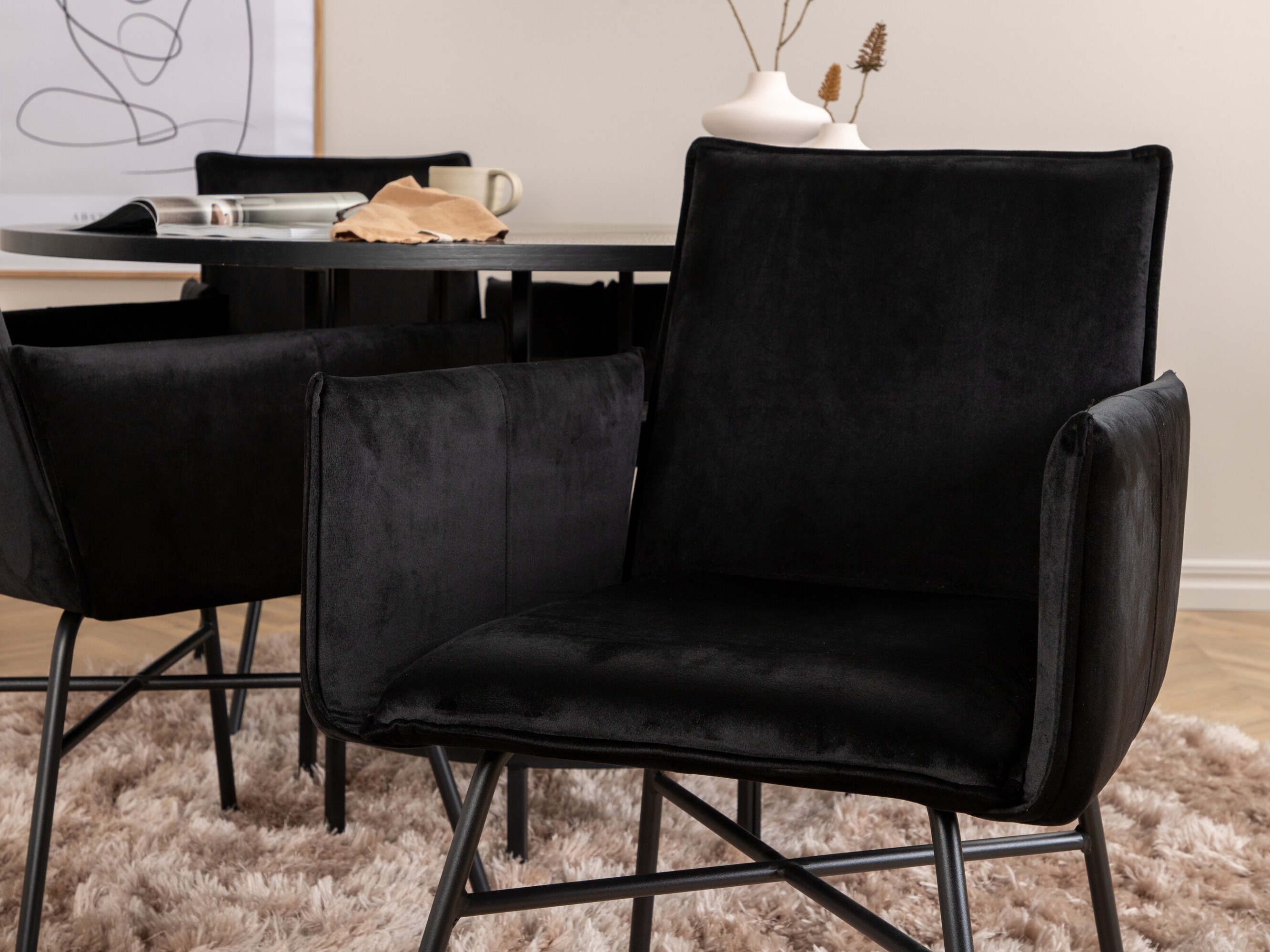 Dining set Dallas 2337 (Black)