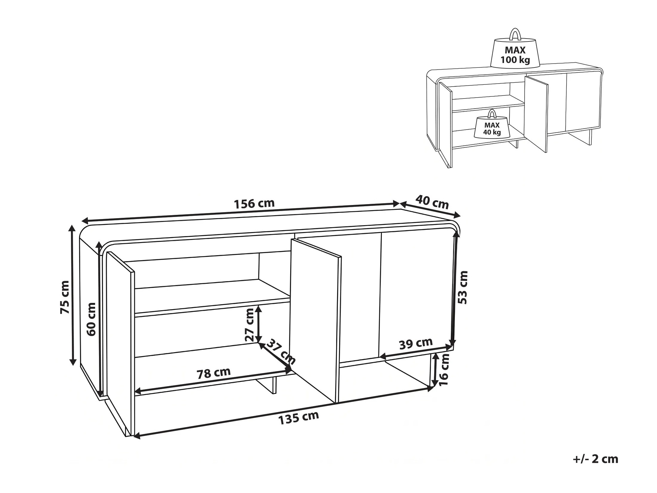 Sideboard Berwyn 3443