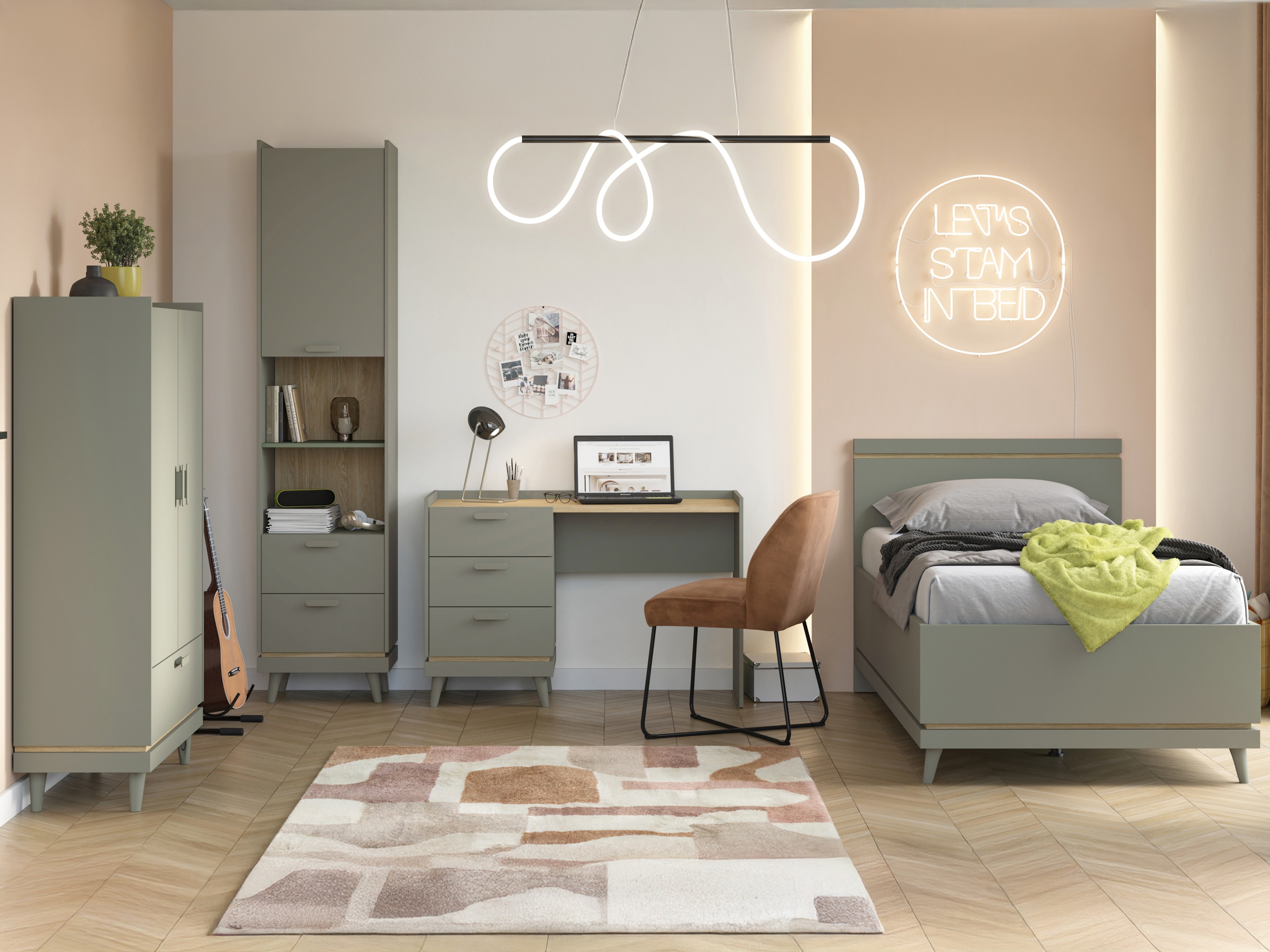 Βιβλιοθήκη Fertalu 105 (Πράσινο + Δρυς)