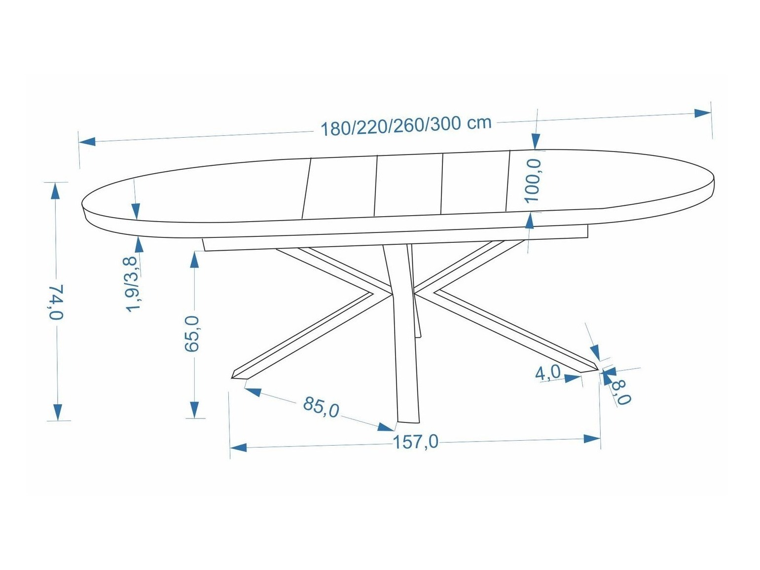 Τραπέζι Houston 2223