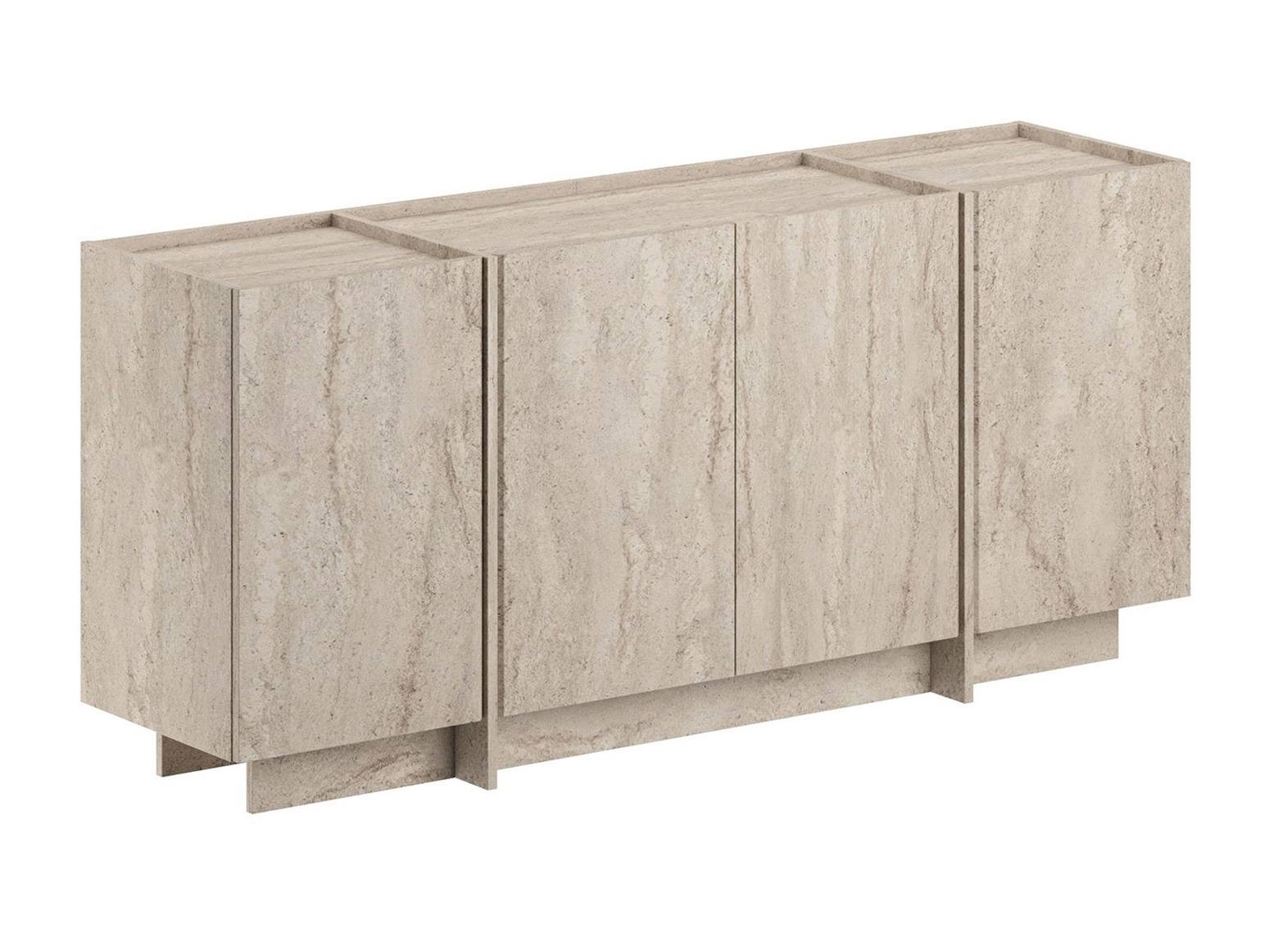 Μπουφέ Novato 153 (Ανοιχτό Travertine)