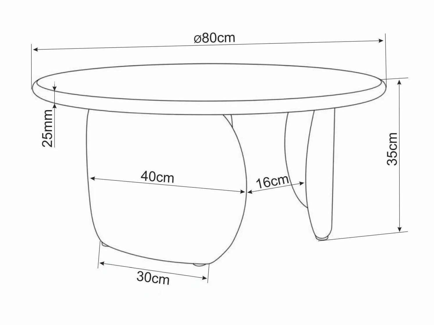 Τραπεζάκι σαλονιού Detroit 1070 (Μπεζ)