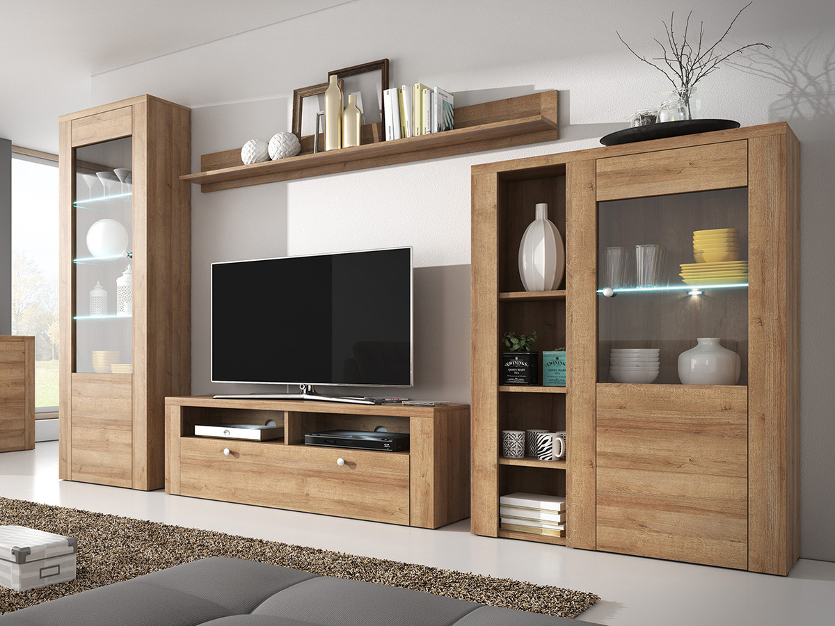 Living room set Salelbo 100 (Rivera oak)