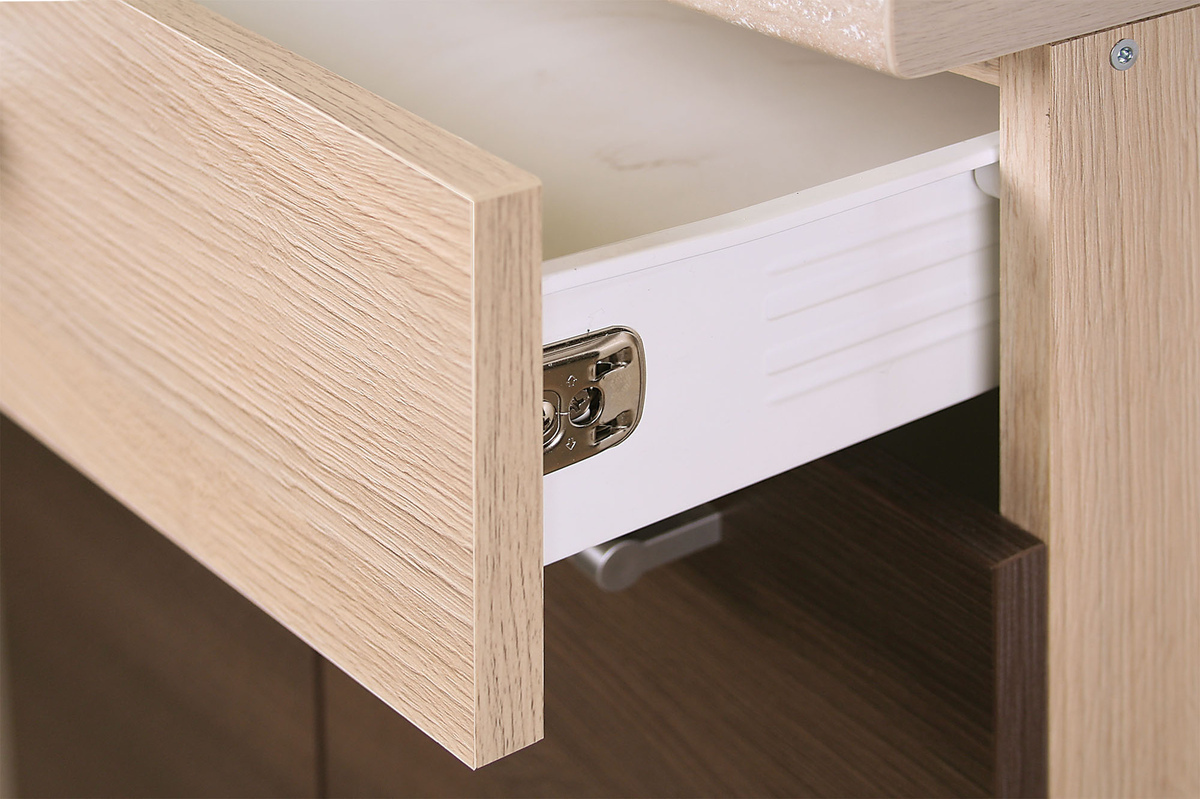 Πολυμορφικό ντουλάπι με συρτάρι Mode Dark 124